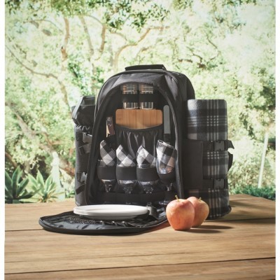 Mochila picnic para 4 personas publicitaria